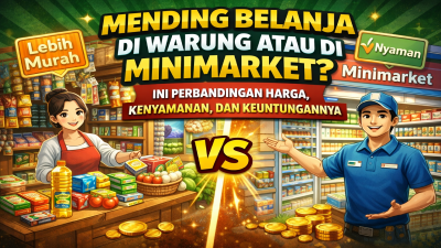 Mending Belanja di Warung atau di Minimarket? Ini Perbandingan Harga, Kenyamanan, dan Keuntungannya